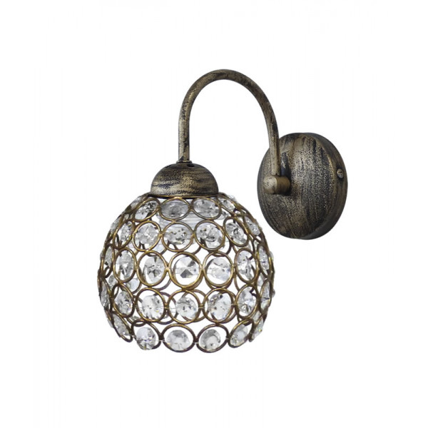 Wall Light Chris Bronze Crystal