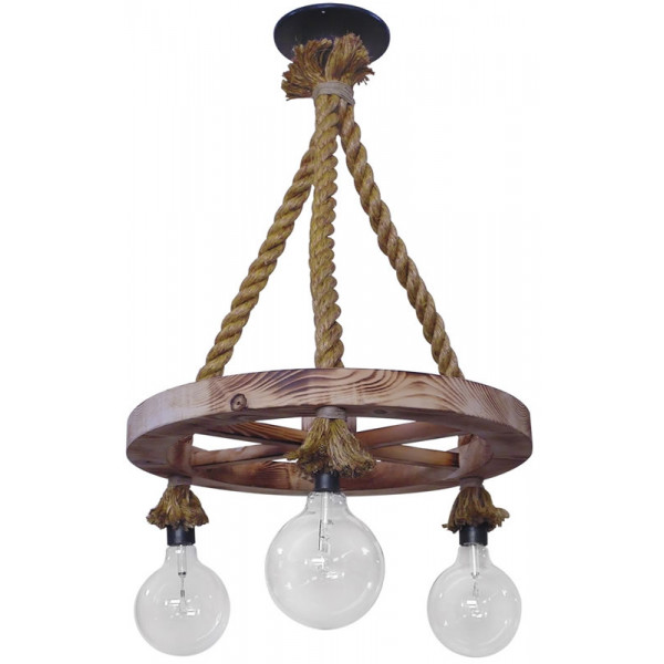 Pendant E/27K Rope Black