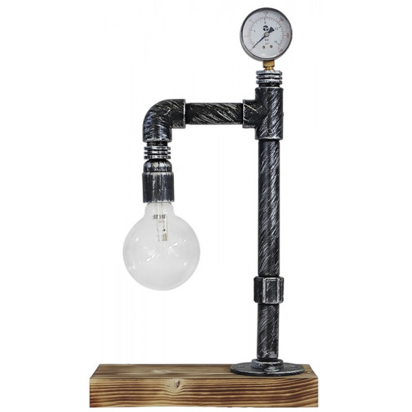 Industrial Table Lamp PP-27PR -B- Counter Silver