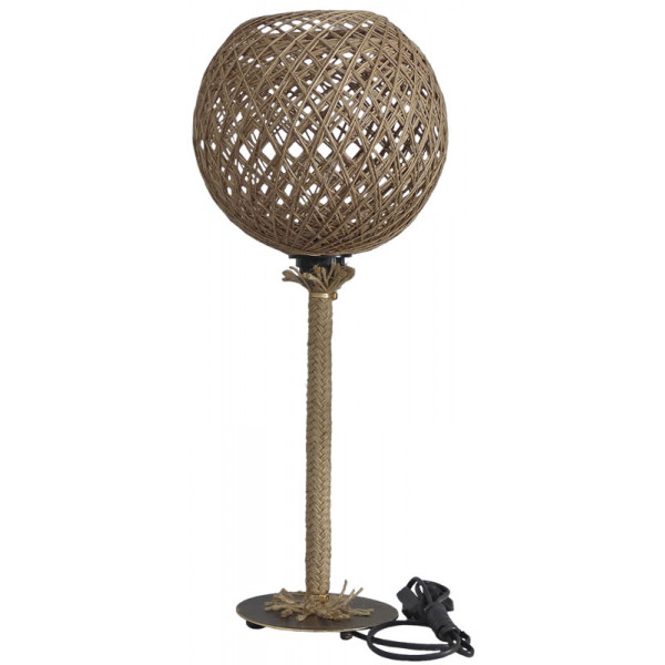 Silk-01/PR Table Lamp Rope Natur-UT-BR