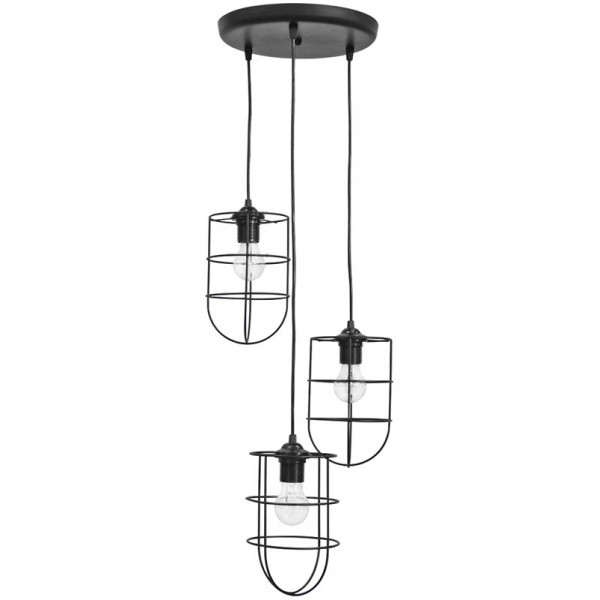 Pendant/Ceiling Fun-10 3L Pendel Black