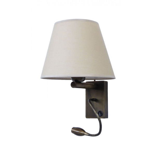 Wall Light Ah-01 2L Hat Led Br-Beige