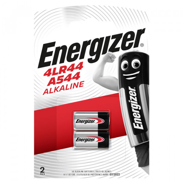 Energizer alkaline battery 4LR44/A544 6V 2-blister