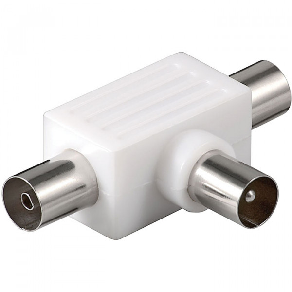 2 way distributor (RF), 2x coaxjack/coax plug.