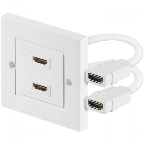 HDMI™ Wall socket 2 x HDMI™ A-jack.