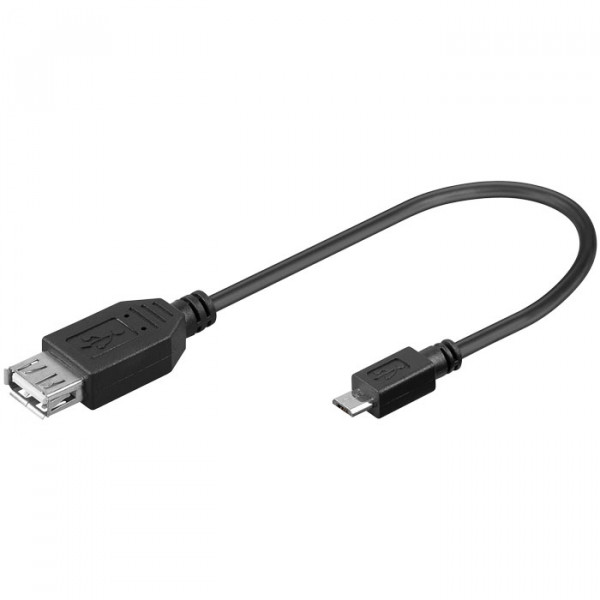 USB 2.0 A - micro B OTG data cable 0.20m