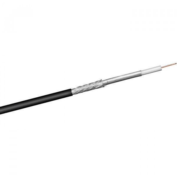 Coaxial cable; (CCS); 100dB; 2x shielded; 100m