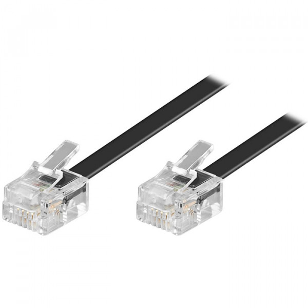 RJ11 modular plug 4 pin 1:1.