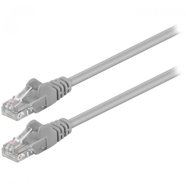 CAT 5e, U/UTP Patch Cable, (grey), 0.25m