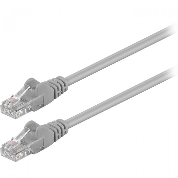 CAT 5e, U/UTP Patch Cable, (grey), 0.5m