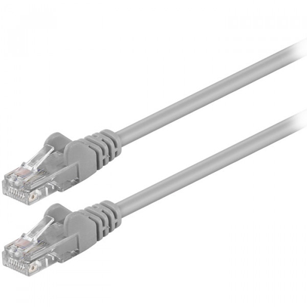 CAT 5e, U/UTP Patch Cable, (grey), 1m