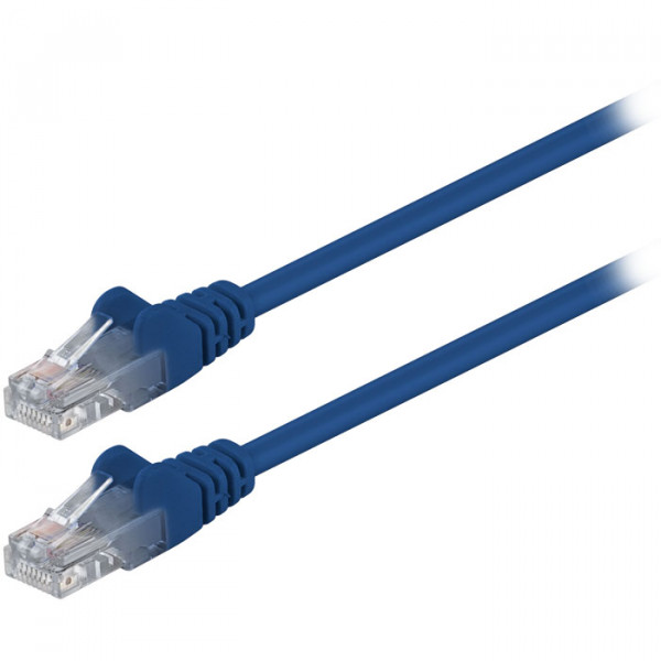 CAT 5e, U/UTP Patch Cable, (blue), 0.25m