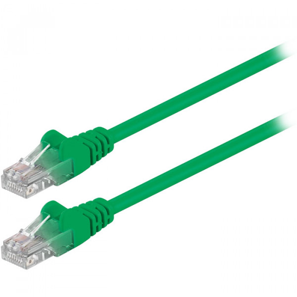 CAT 5e, U/UTP Patch Cable, (green), 0.5m