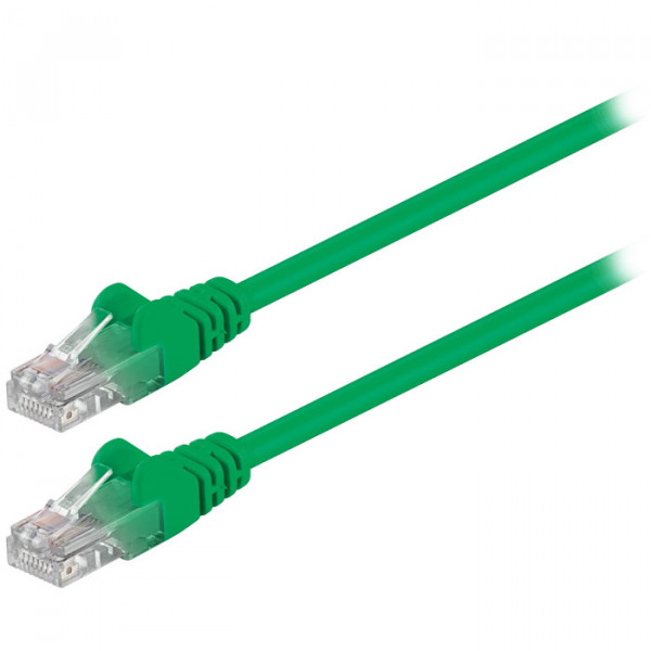 CAT 5e, U/UTP Patch Cable, (green), 1m