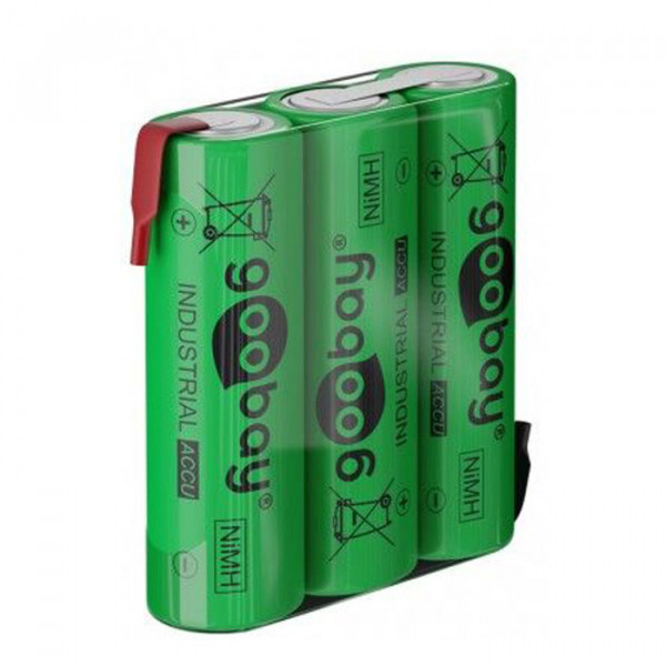 3x AA (Mignon) - 2100 mAh - Solder tail (Z), Nickel-metal hydride battery (NiMH), 3.6V.