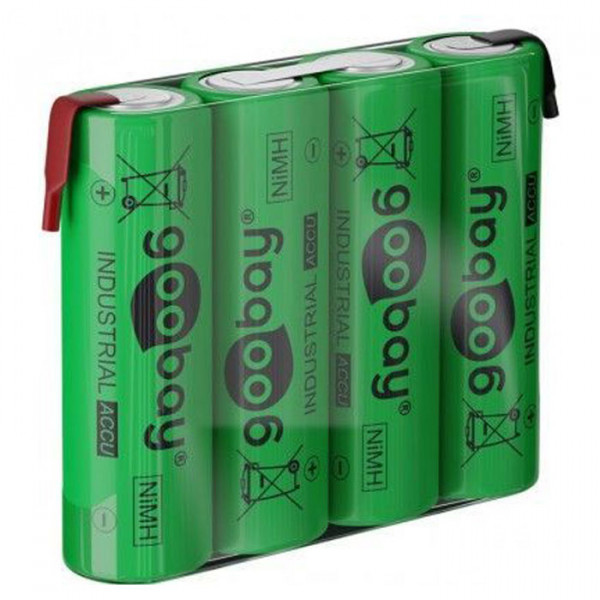 4x AA (Mignon) - 2100 mAh - Solder tail (Z), Nickel-metal hydride battery (NiMH), 4.8V.