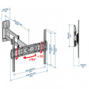 Wall bracket for curved TV with double arm