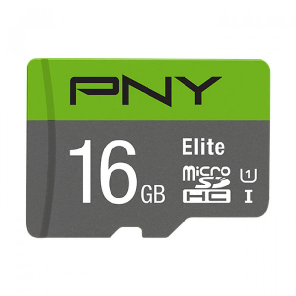 PNY P-SDU16GU185GW-GE 16GB - Elite microSDHC Memory Card - 16GB