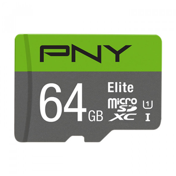 PNY P-SDUX64U185GW-GE 64GB - Elite microSDXC Memory Card - 64GB