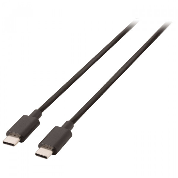 USB 2.0 cable C male - C male 1.00 m black