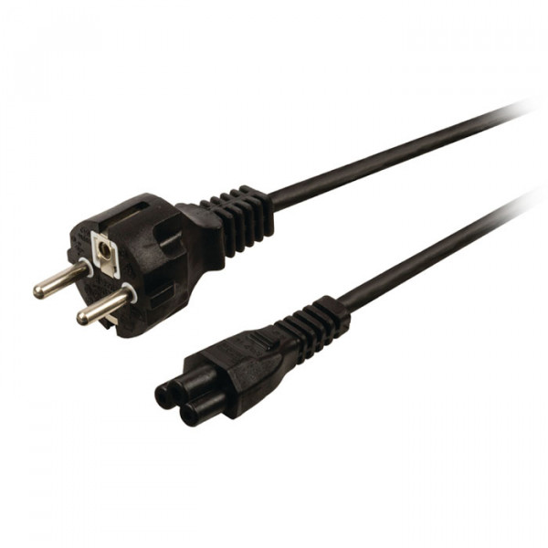 Schuko power cable straight schuko male - IEC-320-C5 
