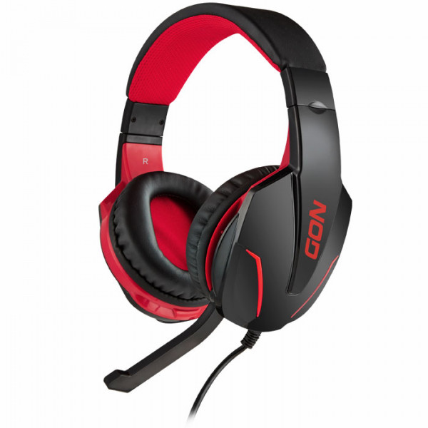 NOD GROUND POUNDER - NOD gaming headset with adjustable microphone and red LED