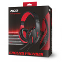 NOD GROUND POUNDER - NOD gaming headset with adjustable microphone and red LED