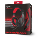 NOD GROUND POUNDER - NOD gaming headset with adjustable microphone and red LED