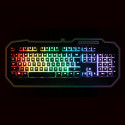 NOD METAL STEALTH - Wired gaming keyboard with 7 color RGB LED backlighting