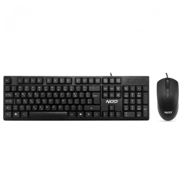 NOD ValuePro - Wired keyboard and mouse set with Greek layout.