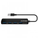 NOD METAL HUB 4.3 - USB 3.0 Hub 4-ports, in aluminum case and black color