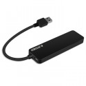 NOD METAL HUB 4.3 - USB 3.0 Hub 4-ports, in aluminum case and black color