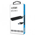 NOD METAL HUB 4.3 - USB 3.0 Hub 4-ports, in aluminum case and black color