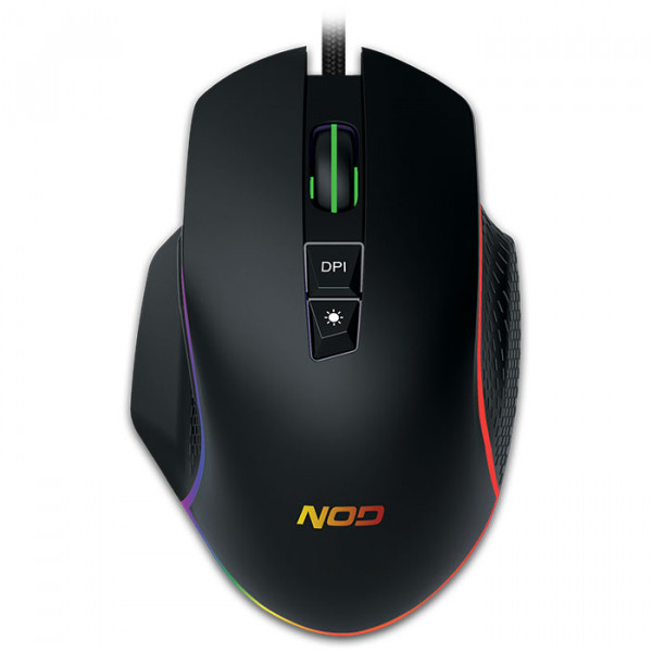 NOD RUN AMOK - Wired RGB gaming mouse, with up to 6400 DPI resolution.