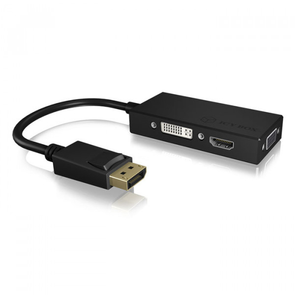 IB-AC1031 3-in-1 adapter DisplayPort in HDMI/ DVI-D / VGA 