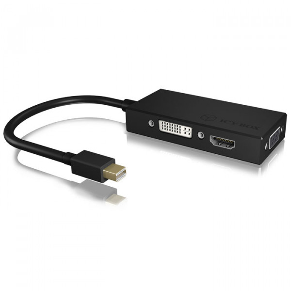 IB-AC1032 3-in-1 Mini DisplayPort to HDMI/ DVI-D / VGA graphics adapter 