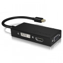 IB-AC1032 3-in-1 Mini DisplayPort to HDMI/ DVI-D / VGA graphics adapter 