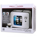 Coffee machine with grinder