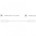 Optical Cable Toslink male - Toslink male + 3.5mm male, 0.5m