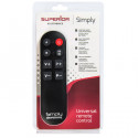 Universal learning remote control for one TV set combined with any digital receiver or Pay TV