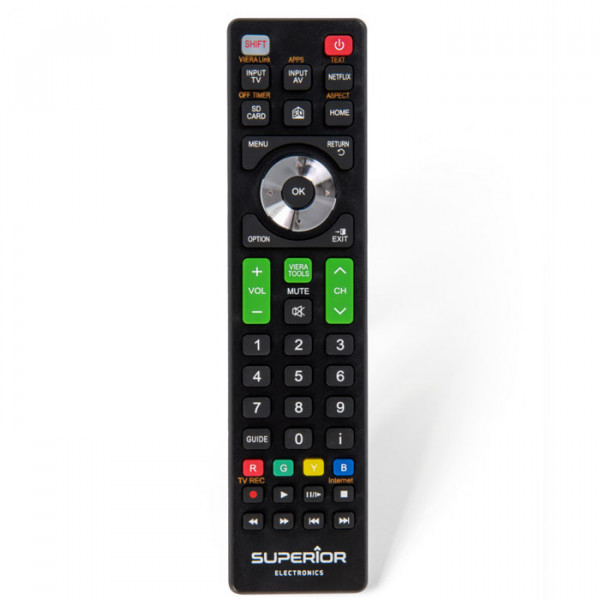Universal replacement TV control for Panasonic