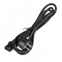 Power cord Schuko male - IEC-C13 female, 1.50m.