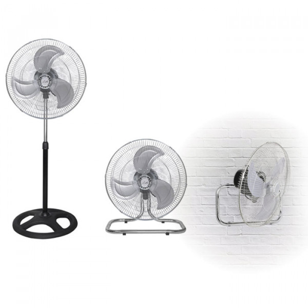 Fan 3 in 1, stand / floor / wall mounted, 50W.