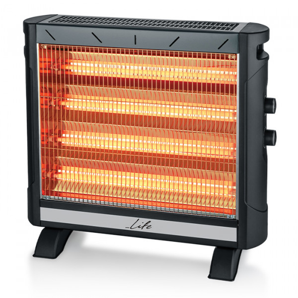 Electric quartz heater 2750W, with 5 heating tubes. Heating at 2 directions.