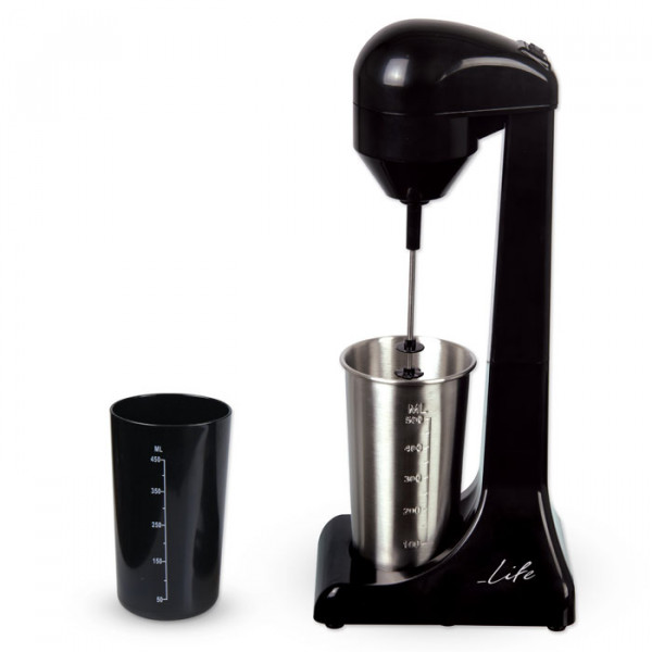 Drink mixer with 1 inox and 1 plastic cup, 100W.