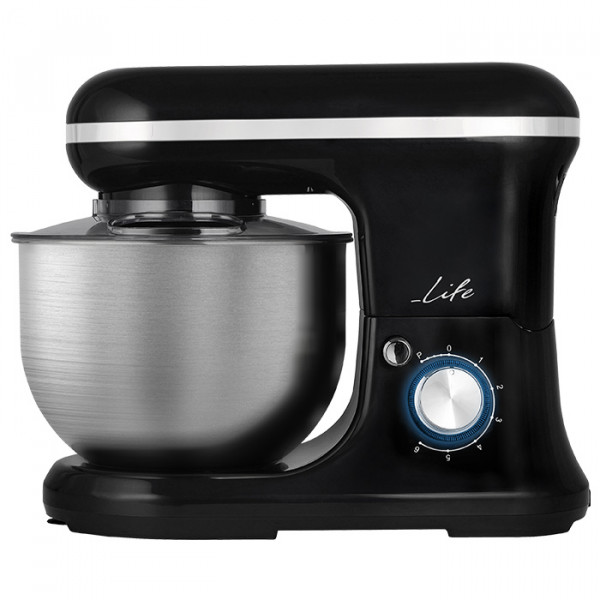 Kitchen machine with 5L inox mixing bowl, 1200W.