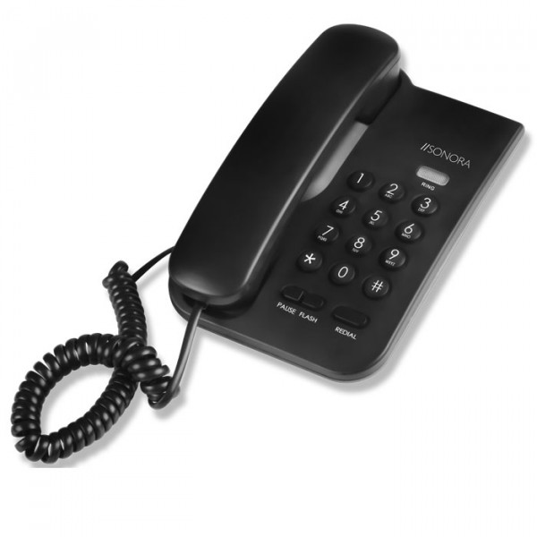 Wired Telephone, wall-mounted or desktop installation.