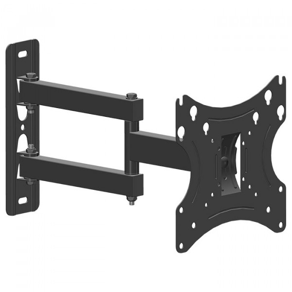 Full motion TV wall mount with two arms, for 19"-42".