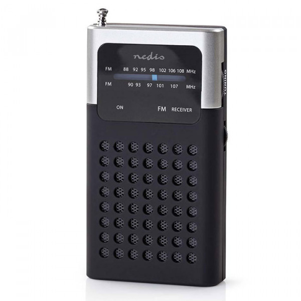 FM Radio, 1.5 W, Black / Grey.