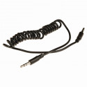 Coiled 3.5mm stereo audio cable 1.00 m.